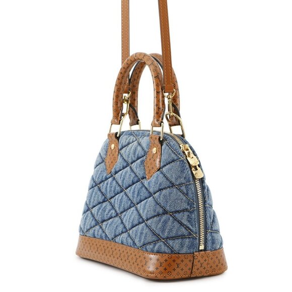 LOUIS VUITTON Maltage Alma Size BB DenimTextile Blue/Brown M55048 - Picture 2 of 16
